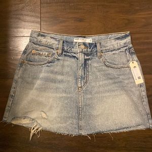 BNWT garage low rise denim mini skirt size xs